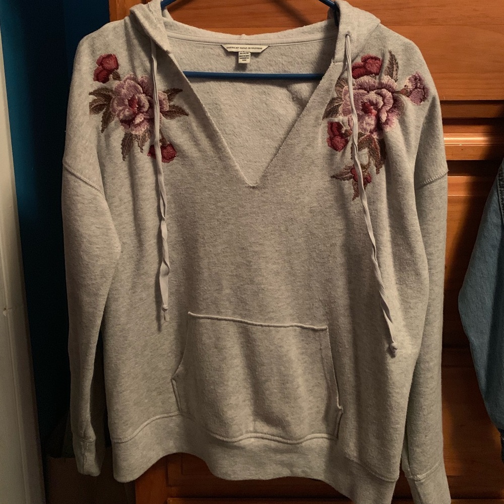 American Eagle Embroidered Hoodie